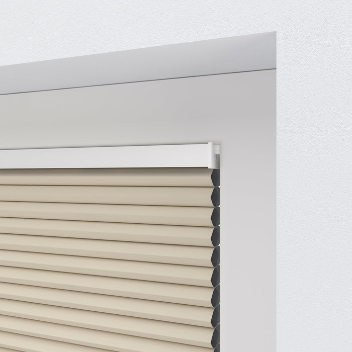 Plisségordijn Thermo Verduisterend 25 mm Sand 90 x 130