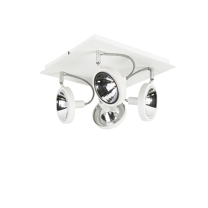QAZQA Design spot wit 4-lichts verstelbaar - Nox