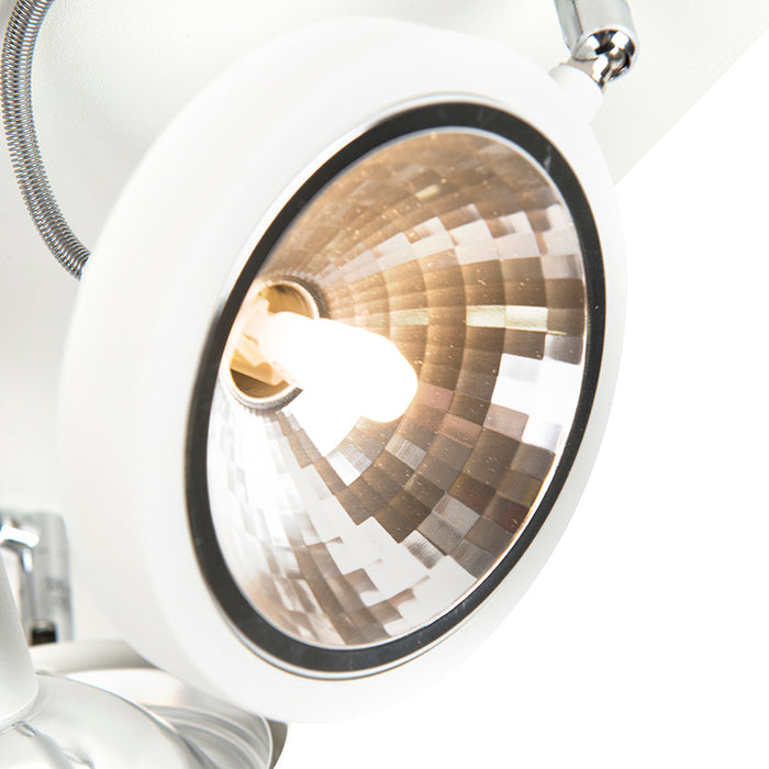 QAZQA Design spot wit 4-lichts verstelbaar - Nox