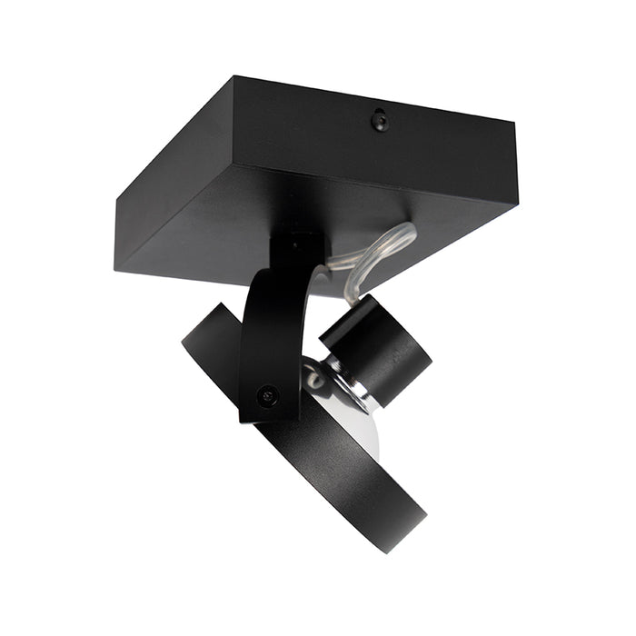 QAZQA Design spot zwart verstelbaar 1-lichts incl. 1 x G9 - Go