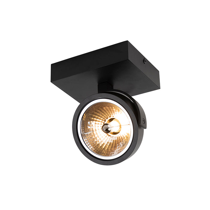 QAZQA Design spot zwart verstelbaar 1-lichts incl. 1 x G9 - Go