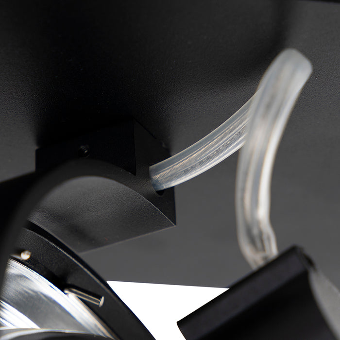 QAZQA Design spot zwart verstelbaar 1-lichts incl. 1 x G9 - Go