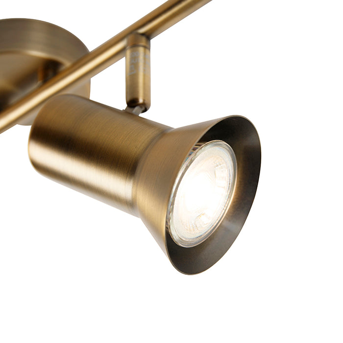 QAZQA Plafondspot brons draai- en kantelbaar - Karin 2