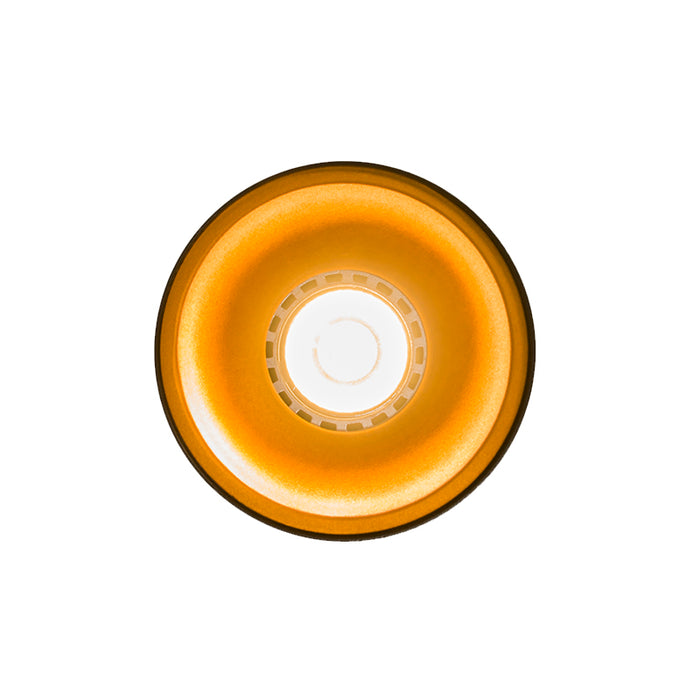 QAZQA Moderne spot zwart met goud GU10 50mm - Deep