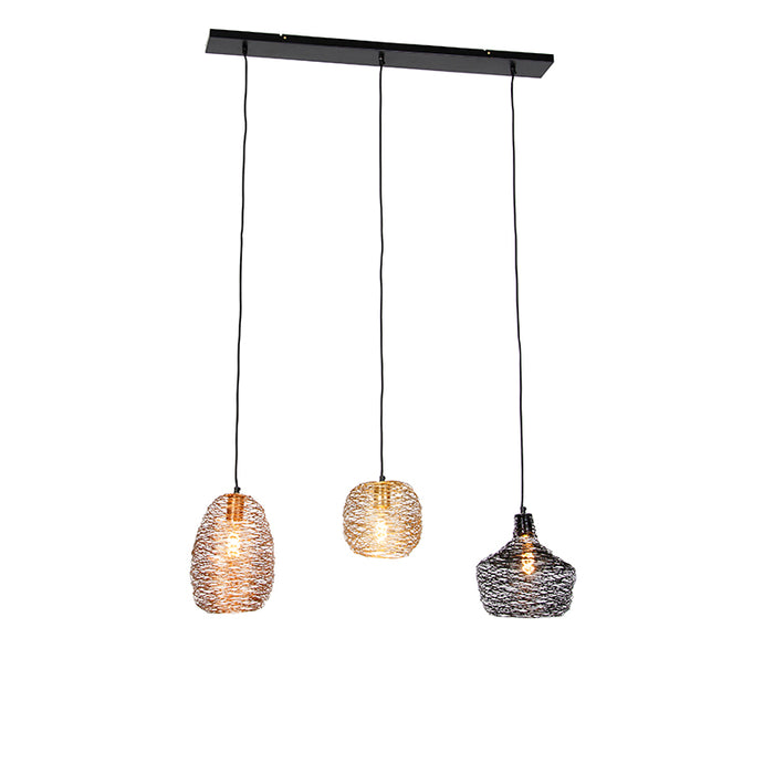 QAZQA Hanglamp sarella - Multicolor - Design - L 100cm