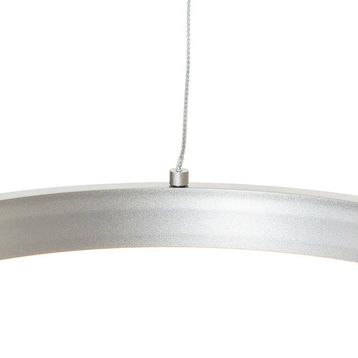 QAZQA LED Hanglamp navara - Staal - Design - D 390mm