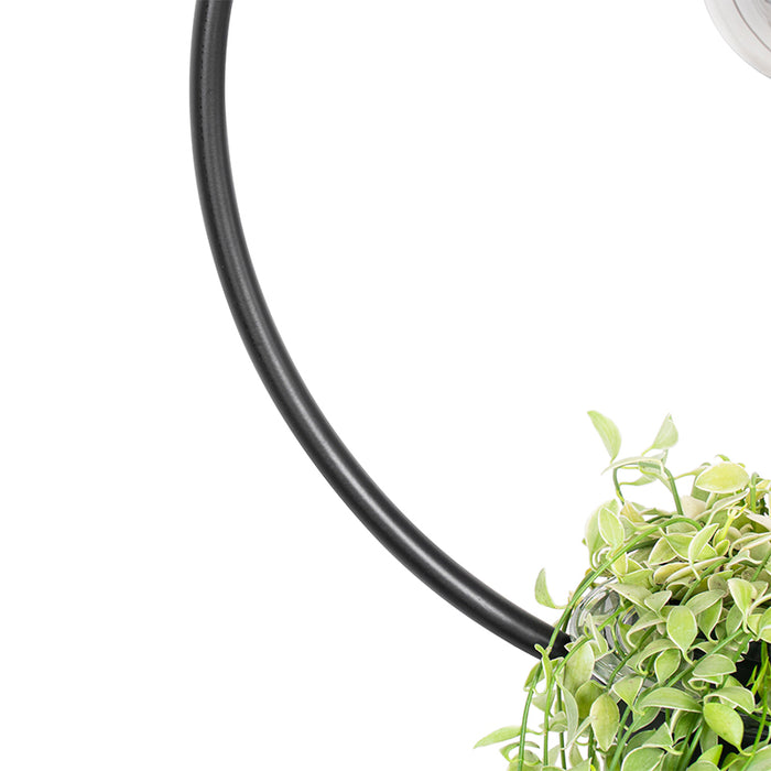 QAZQA Moderne hanglamp zwart met glas rond - Roslini