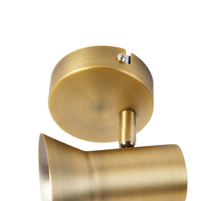 QAZQA Plafond- en wandspot brons draai- en kantelbaar - Karin 1