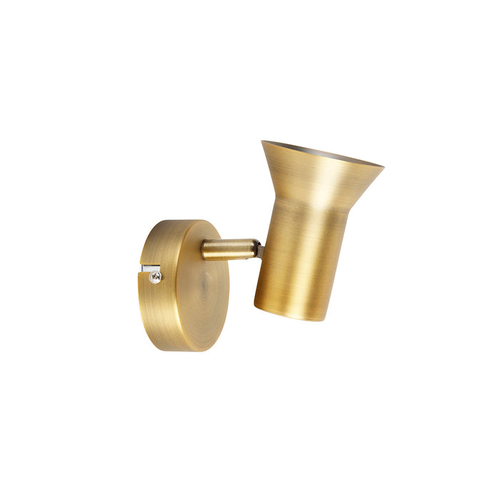 QAZQA Plafond- en wandspot brons draai- en kantelbaar - Karin 1