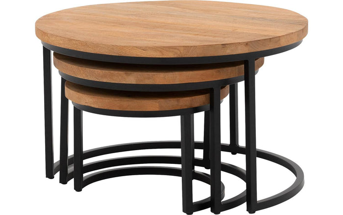 Goossens Salontafel Jelle XL in Mango blank was