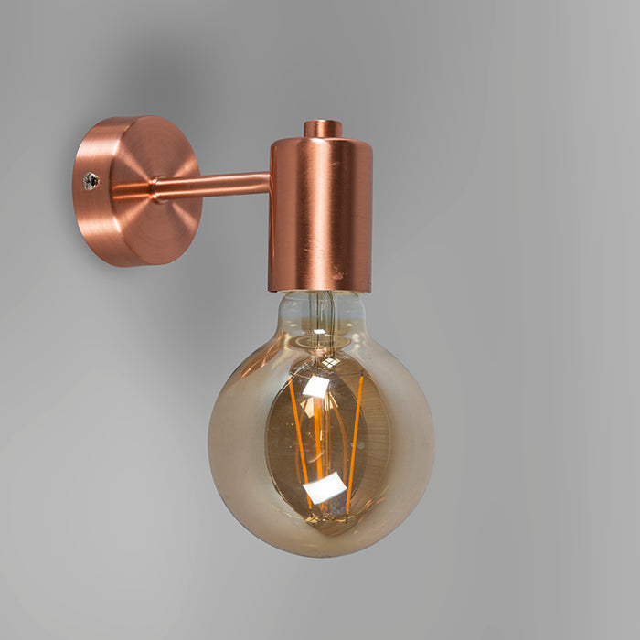 QAZQA Art deco wandlamp koper kantelbaar - Facil