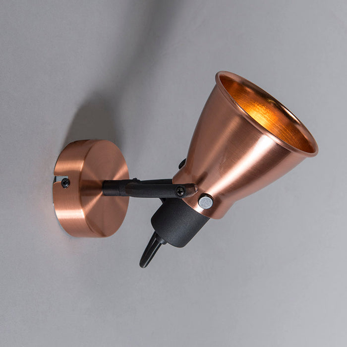 QAZQA Klassieke plafondspot koper kantelbaar - Jos