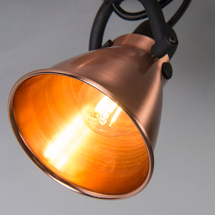 QAZQA Klassieke plafondspot koper kantelbaar - Jos