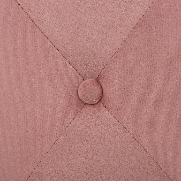 Beliani - COROLLA - Poef - Roze - Fluweel