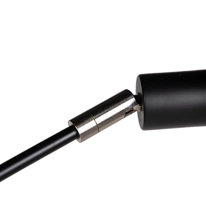 QAZQA Design vloerlamp zwart 5-lichts - Sixties