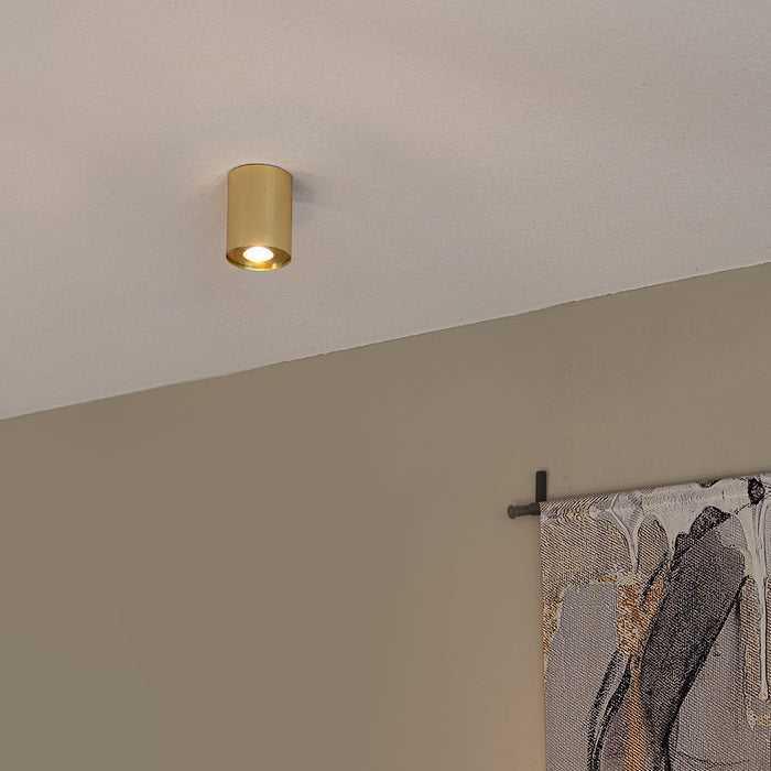 QAZQA Spot goud|messing draai- en kantelbaar - Rondoo up