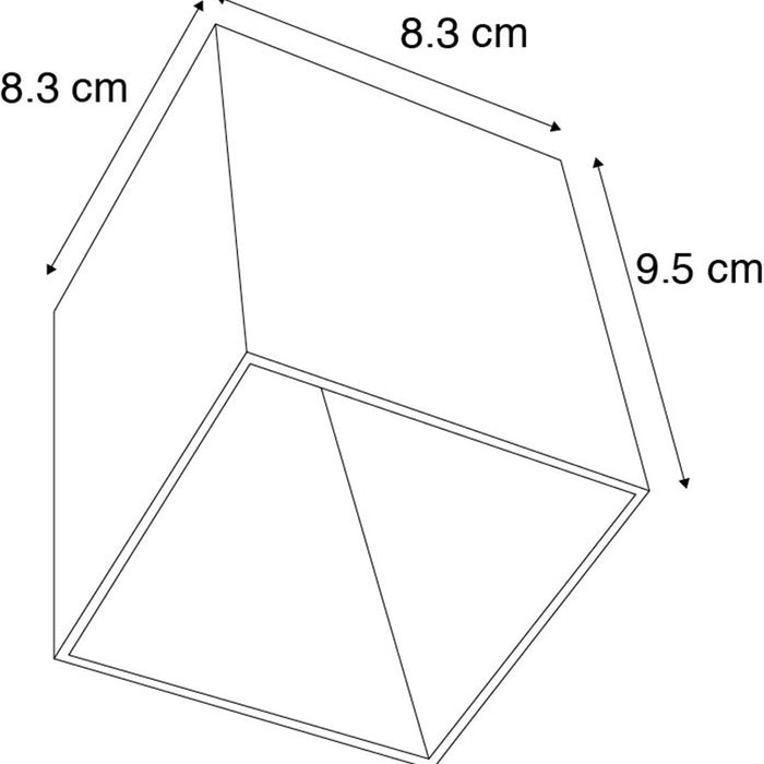 QAZQA Moderne spot goud - Qubo 1