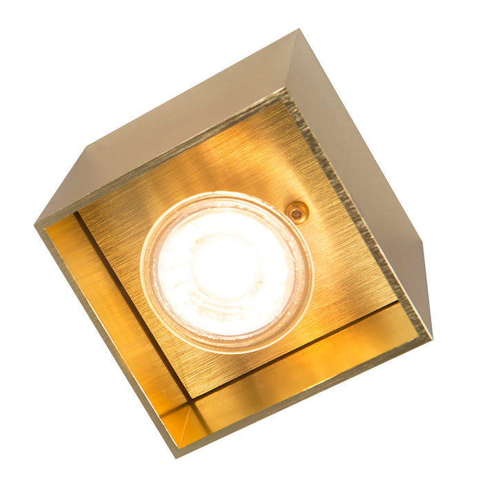 QAZQA Moderne spot goud - Qubo 1