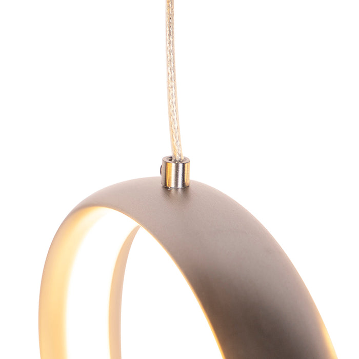 QAZQA LED Hanglamp twizle hl - Aluminium - Design - L 1050mm