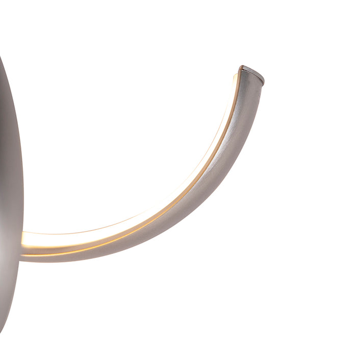 QAZQA LED Hanglamp twizle hl - Aluminium - Design - L 1050mm