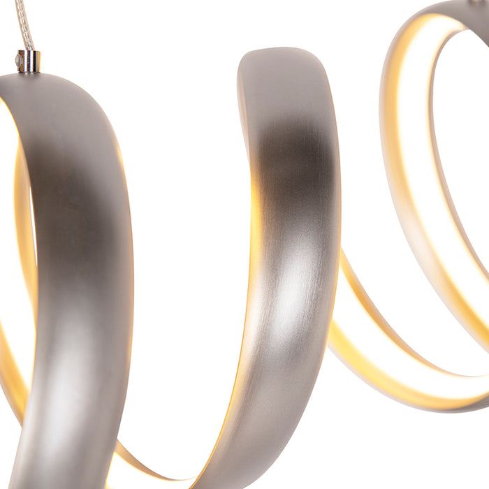 QAZQA LED Hanglamp twizle hl - Aluminium - Design - L 1050mm