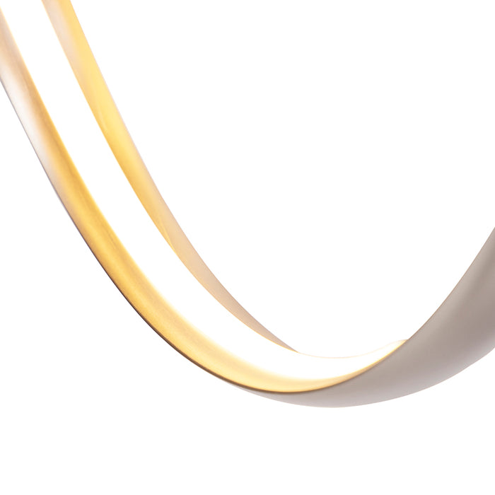 QAZQA LED Hanglamp twizle hl - Aluminium - Design - L 1050mm