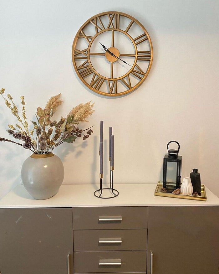 Beliani - NOTTWIL - Wandklok - Goud - IJzer