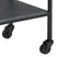 Lisomme Vic houten keuken trolley zwart - 60 x 75 cm