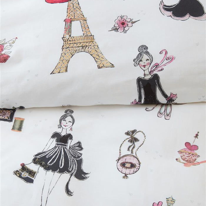 Beddinghouse Kids Dekbedovertrek Paris Girl Pink