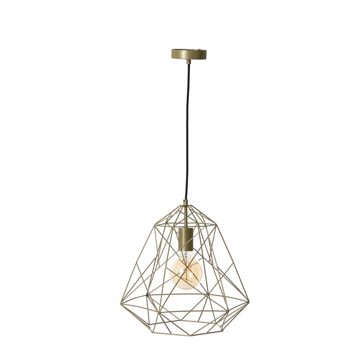 QAZQA Industriële hanglamp goud  - Framework Basic