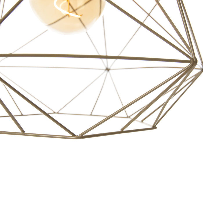 QAZQA Industriële hanglamp goud  - Framework Basic