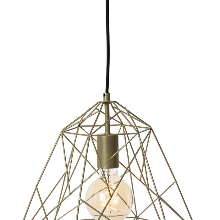 QAZQA Industriële hanglamp goud  - Framework Basic