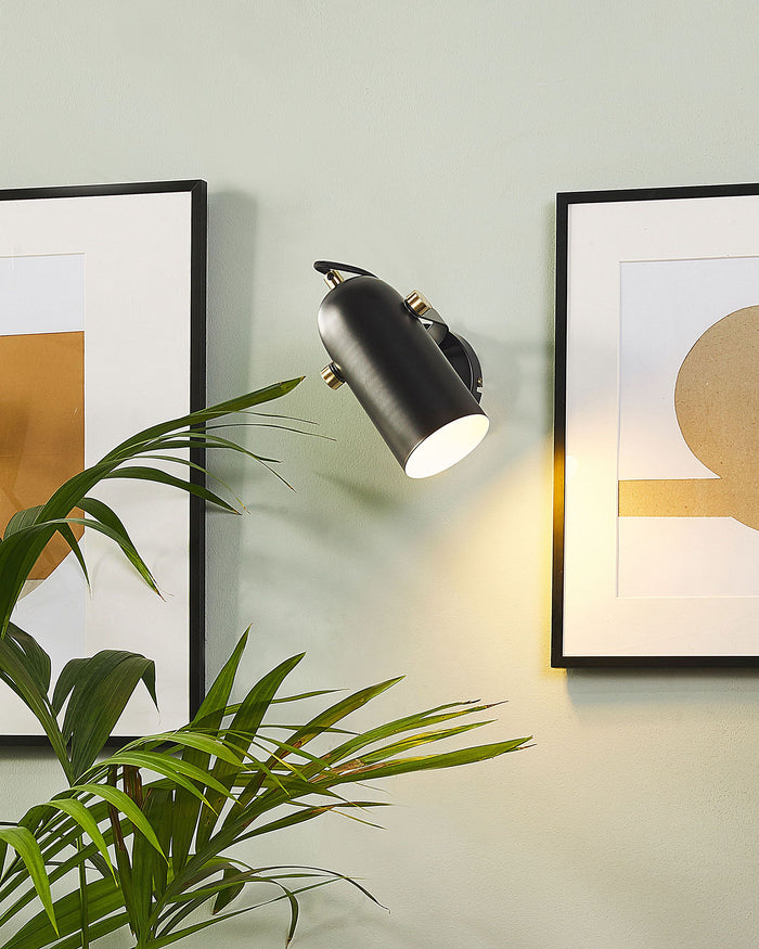 Beliani - TYRIA S - Wandlamp - Zwart - Metaal