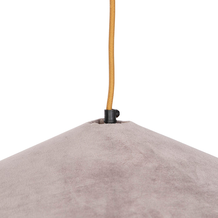 QAZQA Hanglamp frills - Beige - Landelijk | Rustiek - D 600mm