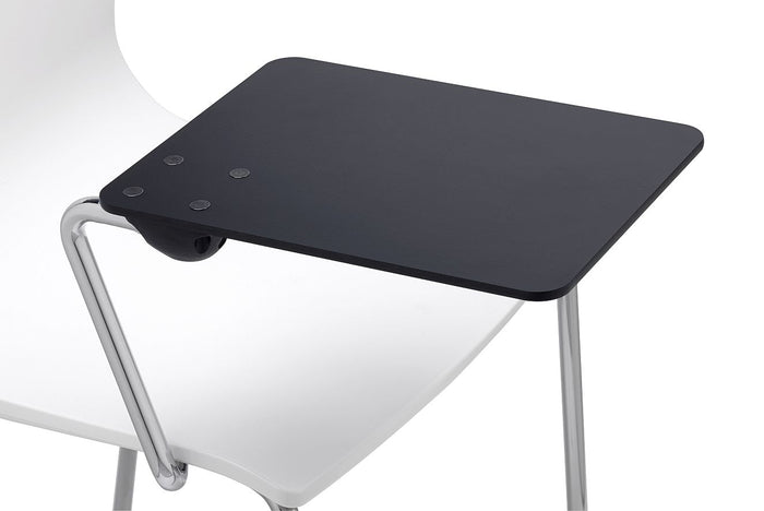 SCAB Alice Stapelbare Stoel - Set Van 4 - Duifgrijs - Chromen Poten