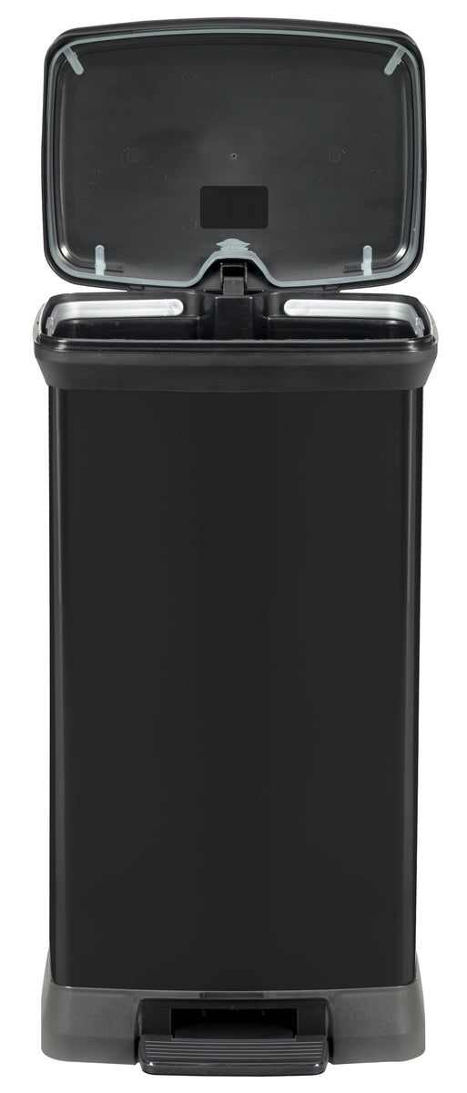 Curver Pedaalemmer Deco rechthoekig 50 L metallic zwart