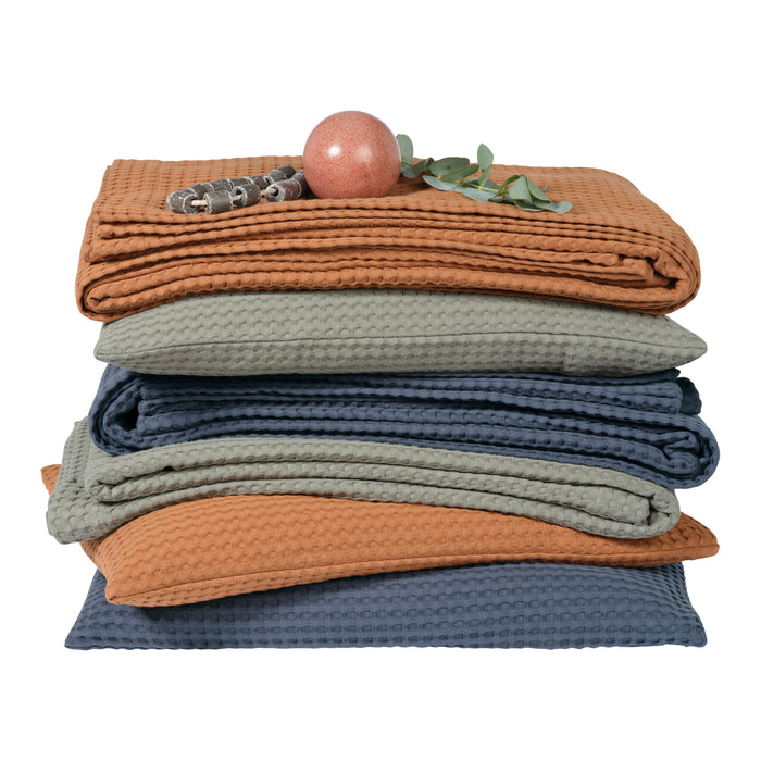 Vandyck Home Pique Sprei 270 x 250 cm - Earthgreen