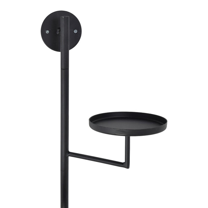 LOFT42 Shine Wandkandelaar - 3 schotels - Metaal - Zwart