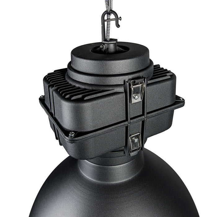 QAZQA Hanglamp sicko - Zwart - Industrieel - D 530mm