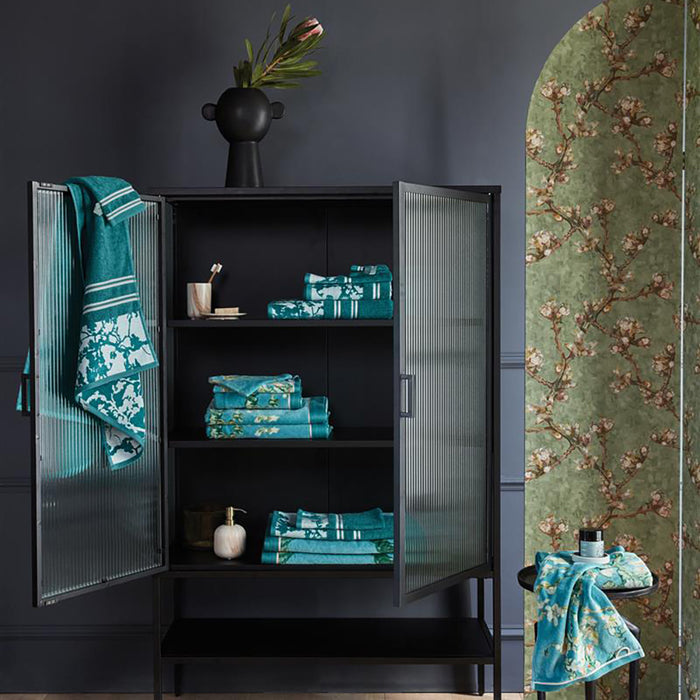 Beddinghouse x Van Gogh Museum Fleurir Handdoek 50 x 50 cm - Blauw