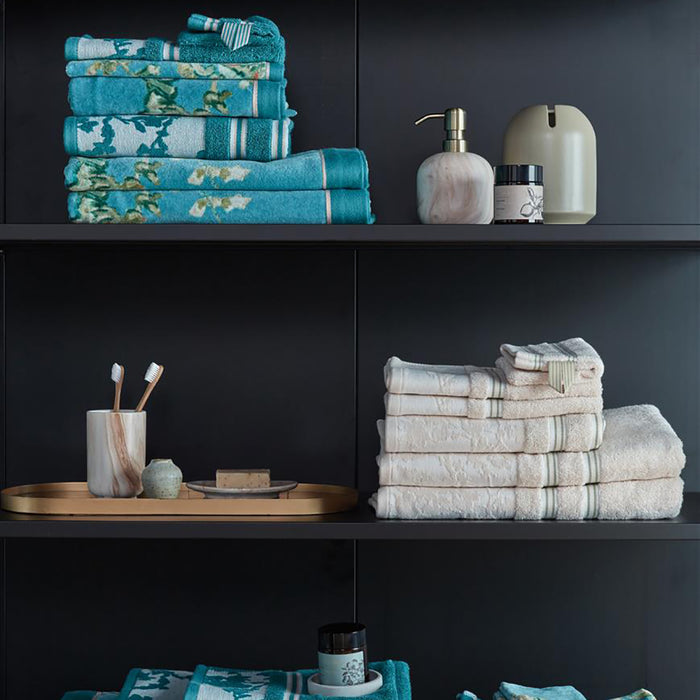 Beddinghouse x Van Gogh Museum Fleurir Handdoek 50 x 50 cm - Gebroken Wit