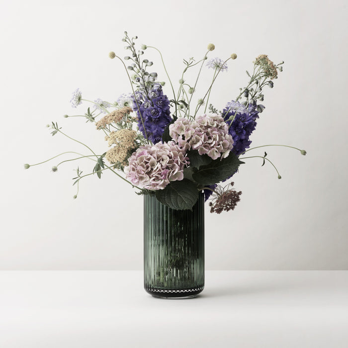 Lyngby Porcelæn Mondgeblazen Vaas Groen H 25 cm