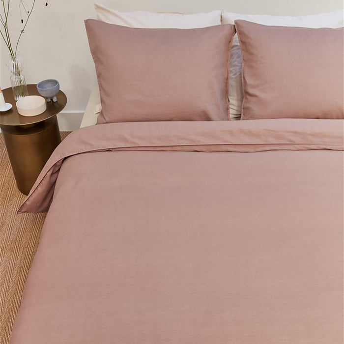 vtwonen Earth Dekbedovertrek 140 x 200/220 cm - Roze