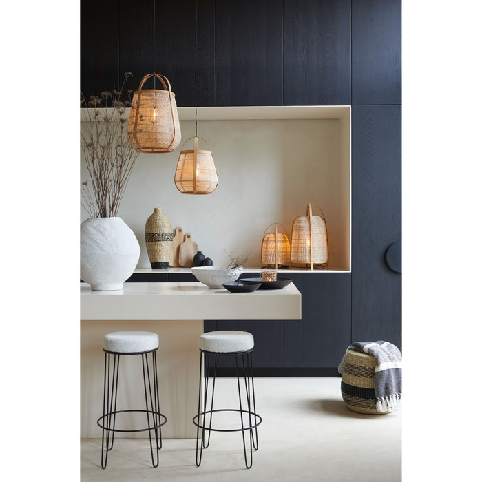 Light & Living Vaas Binco - Zwart - Ø23cm