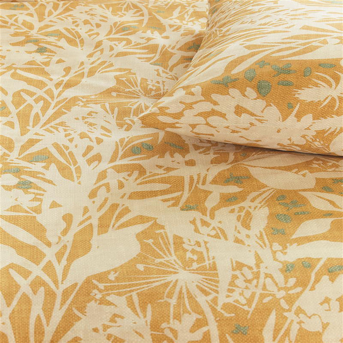 Ariadne at Home Botanical Dekbedovertrek 240 x 200/220 cm - Oker