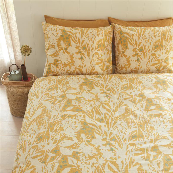 Ariadne at Home Botanical Dekbedovertrek 240 x 200/220 cm - Oker