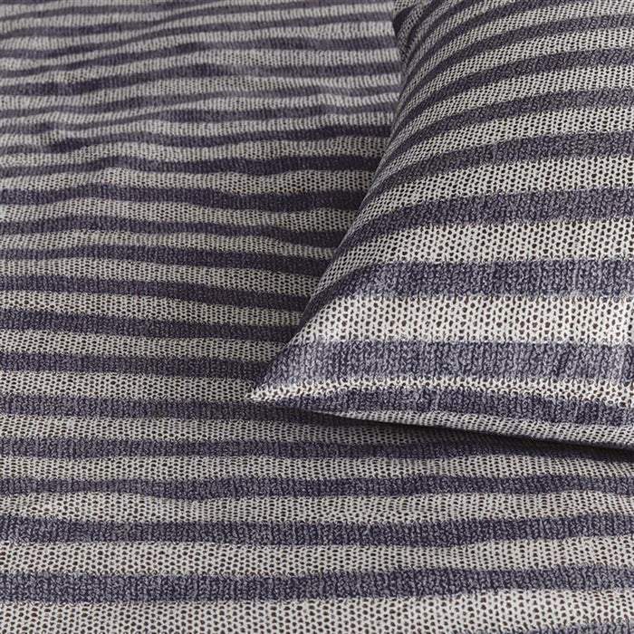Ariadne at Home Knit Stripes Dekbedovertrek 200 x 200/220 cm - Blauw