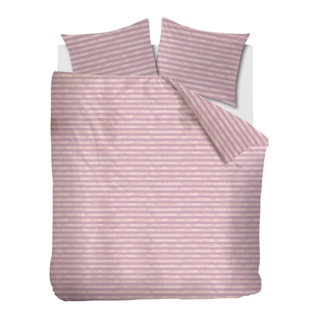 Ariadne at Home Knit Stripes Dekbedovertrek 200 x 200/220 cm - Lila