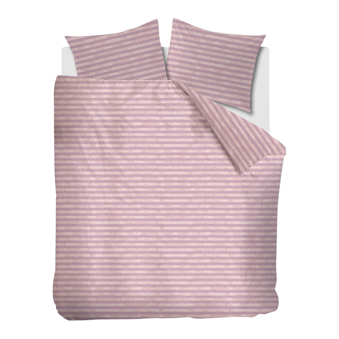 Ariadne at Home Knit Stripes Dekbedovertrek 240 x 200/220 cm - Lila