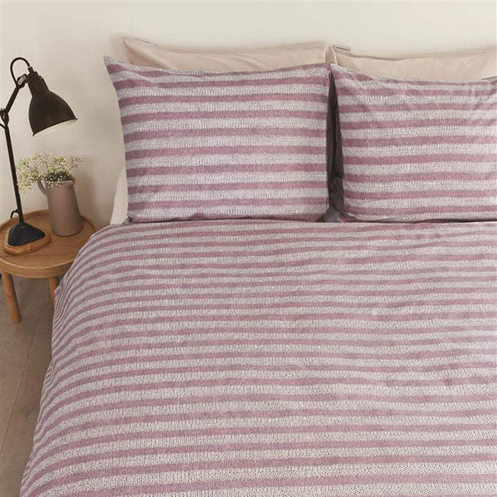 Ariadne at Home Knit Stripes Dekbedovertrek 240 x 200/220 cm - Lila